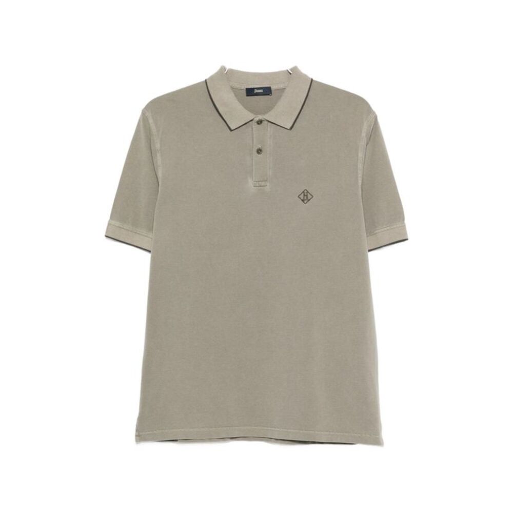 Herno Men's Logo Cotton Polo Shirt